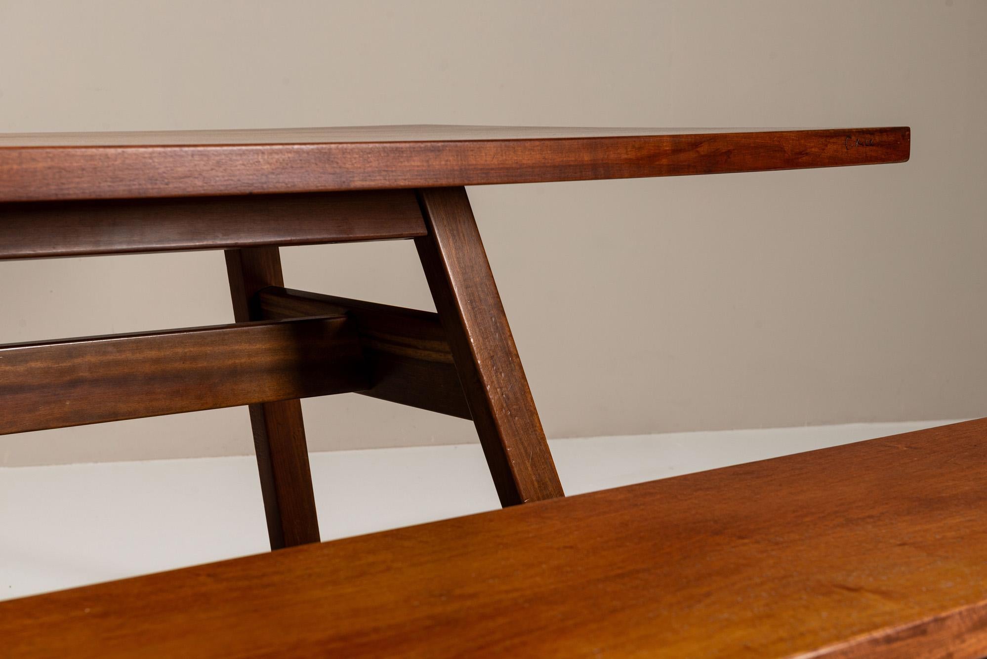 Giovanni Michelucci 'Torbecchia' Dining Table and Bench for Poltronova, 1965 For Sale 2