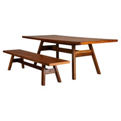 Giovanni Michelucci 'Torbecchia' Dining Table and Bench for Poltronova, 1965