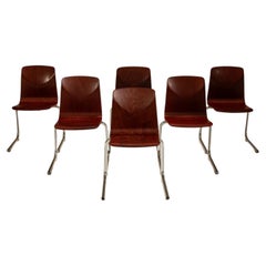 Six Stackable Chairs by Pagholz, Germany 1960s