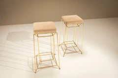 Pair Bar Stools attr. to Dolce & Gabbana, Italy 1980s
