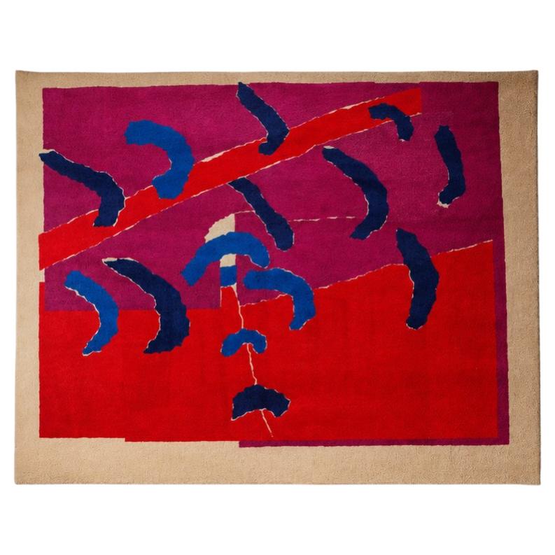 Tapiz grande (de pared) de Anneke van der Heijden, Países Bajos, década de 1980 en venta