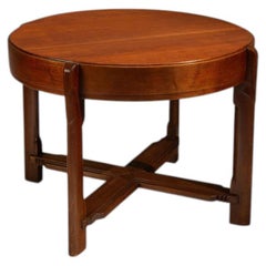 Amsterdam School Coffee - or Sidetable in Mahogany, The Netherlands 1920's