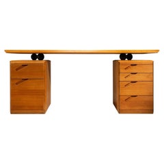 Adjustable Desk in Beech by Seltz, France 1980's