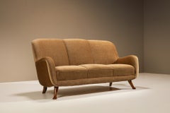 Berga Möbler Threeseater Sofa in Original Mohair, Sweden 1940's