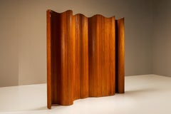 Joamin Baumann Tambour Folding Screen in Pinewood fo Bauman Fils & Cie, France