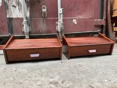 Elegant floating 1960's night stands from Denmark