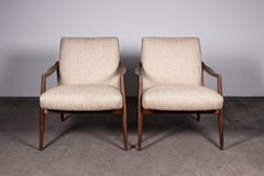 Zweier-Set Mid-Century-Modern-Sessel aus Teakholz von Hartmut Lohmeyer