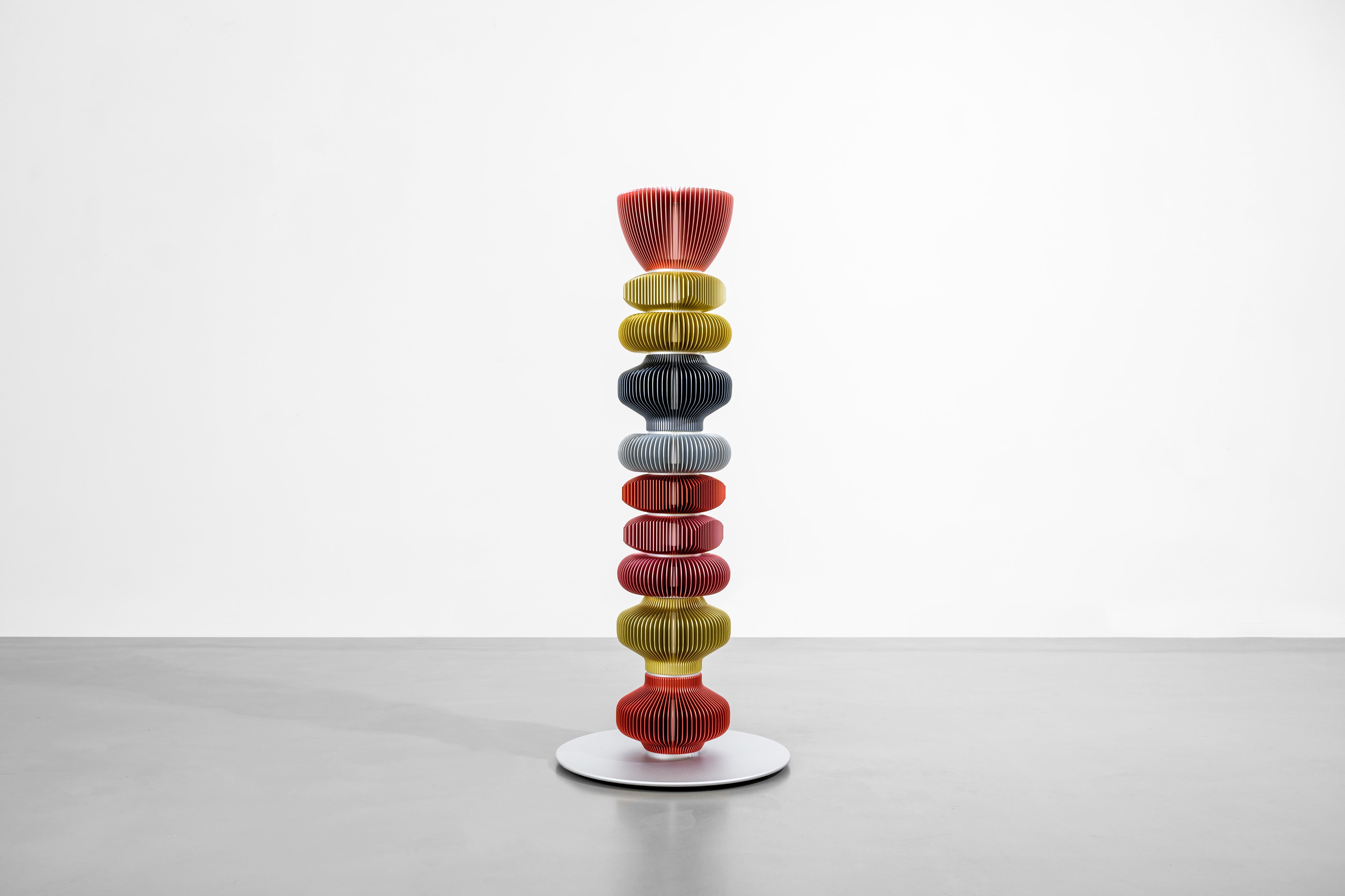 TOTEM-18 by Michael Young, Contemporary Design Floor Lamp In New Condition For Sale In Beverly Hills, CA