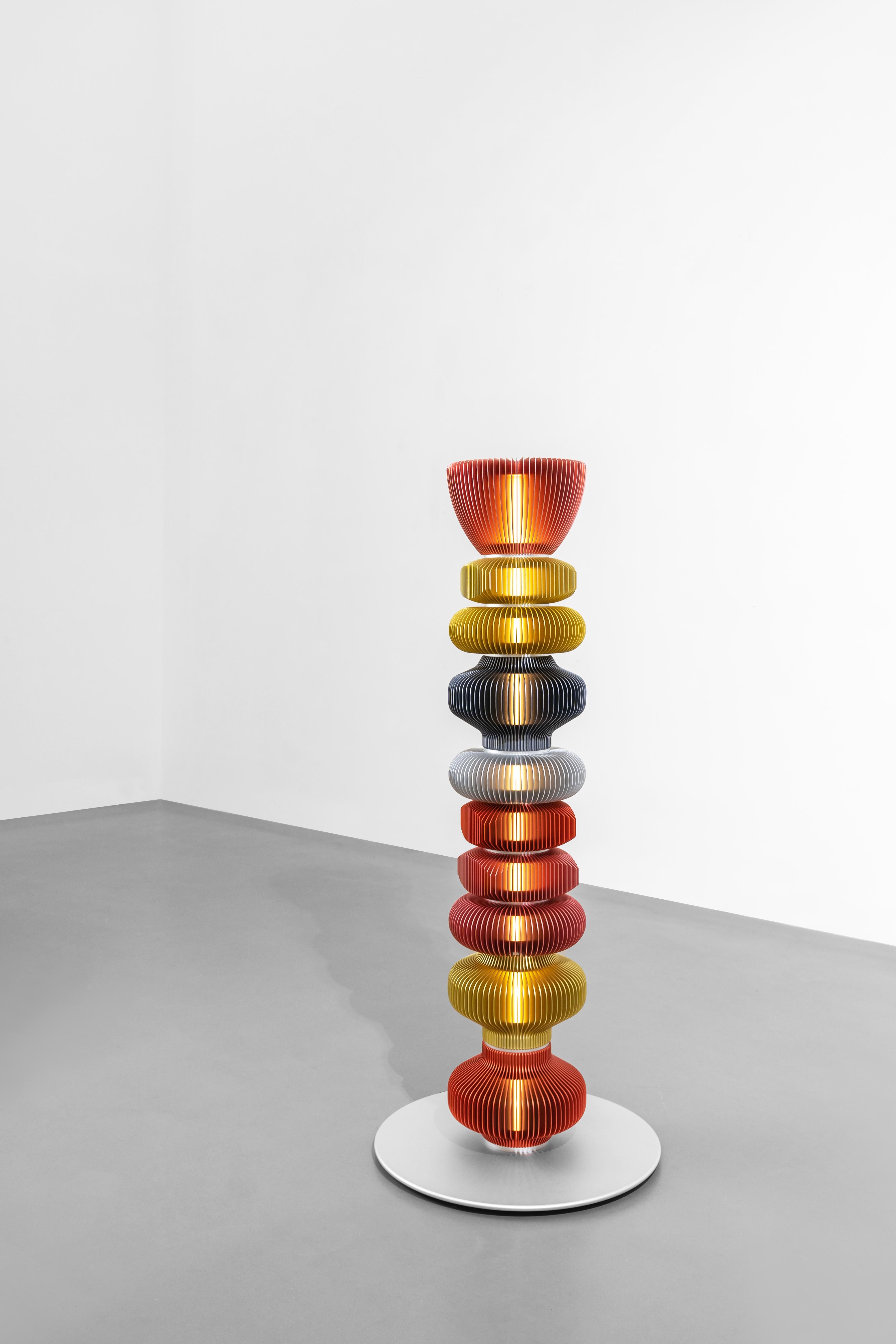 TOTEM-18 by Michael Young, Contemporary Design Floor Lamp For Sale 2