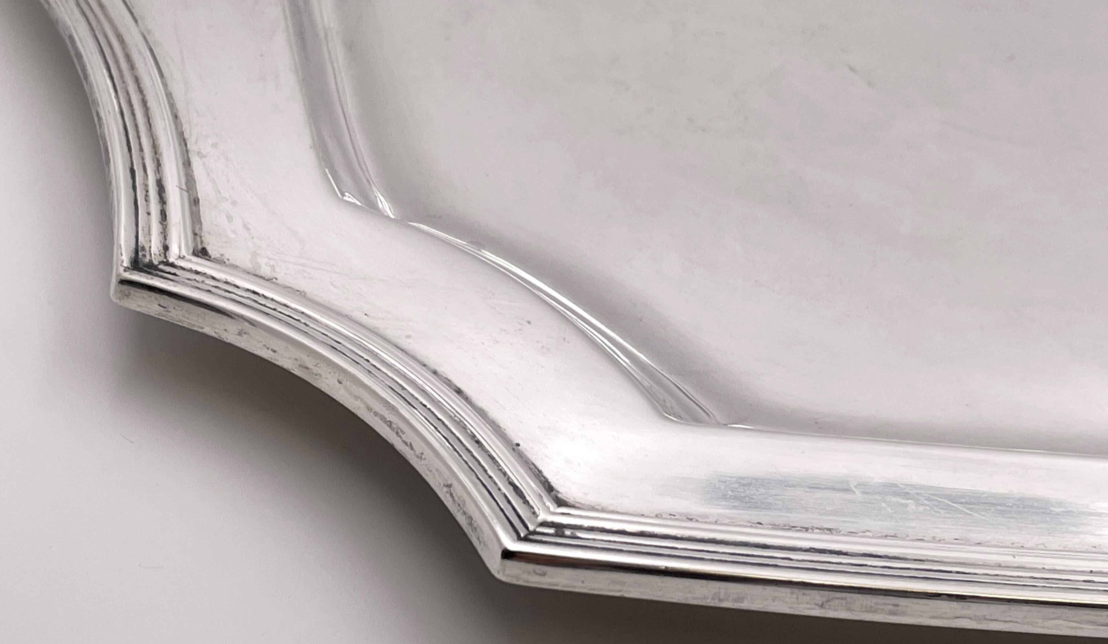 Tiffany & Co. Sterling Silber Tablett mit zwei Griffen 1926 im Art Deco Stil (amerikanisch) im Angebot