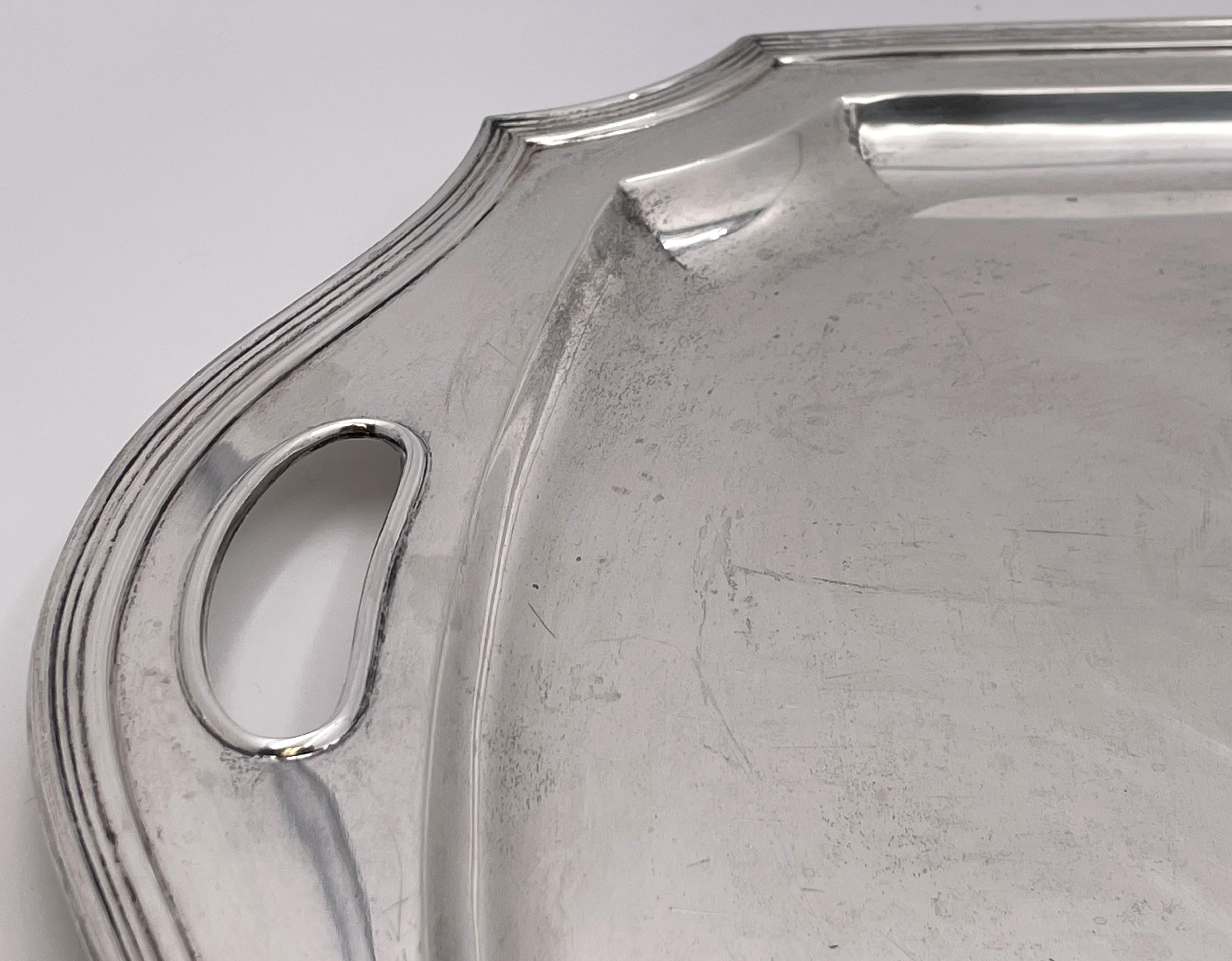 Tiffany & Co. Sterling Silber Tablett mit zwei Griffen 1926 im Art Deco Stil im Zustand „Gut“ im Angebot in New York, NY