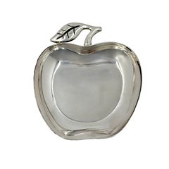 Tiffany & Co. Sterling Silver Apple Shaped Jewelry Trinket Tray/ Dish