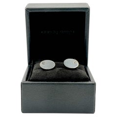 Pair of Giorgio Armani Sterling Silver Cufflinks New in Box