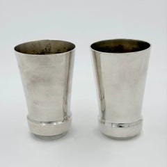 Pair of Danish Silver Vases from Early 20th Century