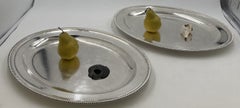 Pair of Robert Garrard I English Sterling Silver Meat Platters or Trays 1803