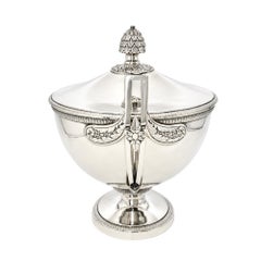 Naudin French Sterling Silver Tureen from Early 19th Century