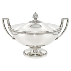 Naudin French Sterling Silver Tureen from Early 19th Century