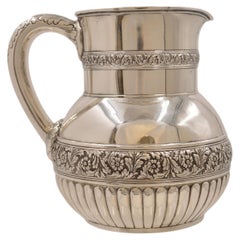 Tiffany & Co. Sterling Silver Pitcher in Rinceaux Pattern