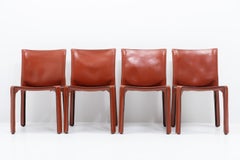 Mario Bellini for Cassina CAB 412, Set of four, 1990s -Red