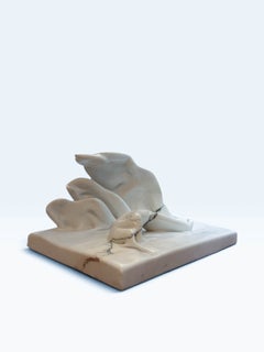 Escultura de mármol «Ola blanca», de Giovanni De Angelis, 1984