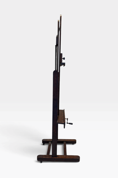 19th-century adjustable oak painter's easel