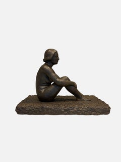 Escultura de una mujer desnuda, «Waiting», de Jean Roland, 1955