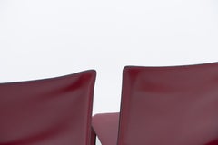 Design italiano Mario Bellini, Cassina CAB 412, Set di quattro, anni '90 - Rosso bordeaux