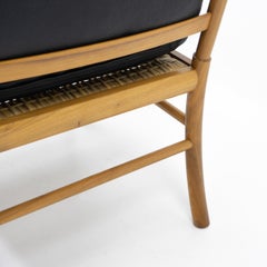 Kolonial-Loungesessel im dänischen Design von Ole Wanscher für P Jeppesen