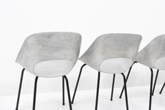 Aluminium-Tonneau-Stühle im französischen Design von Pierre Guariche für Steiner, 1950er Jahre