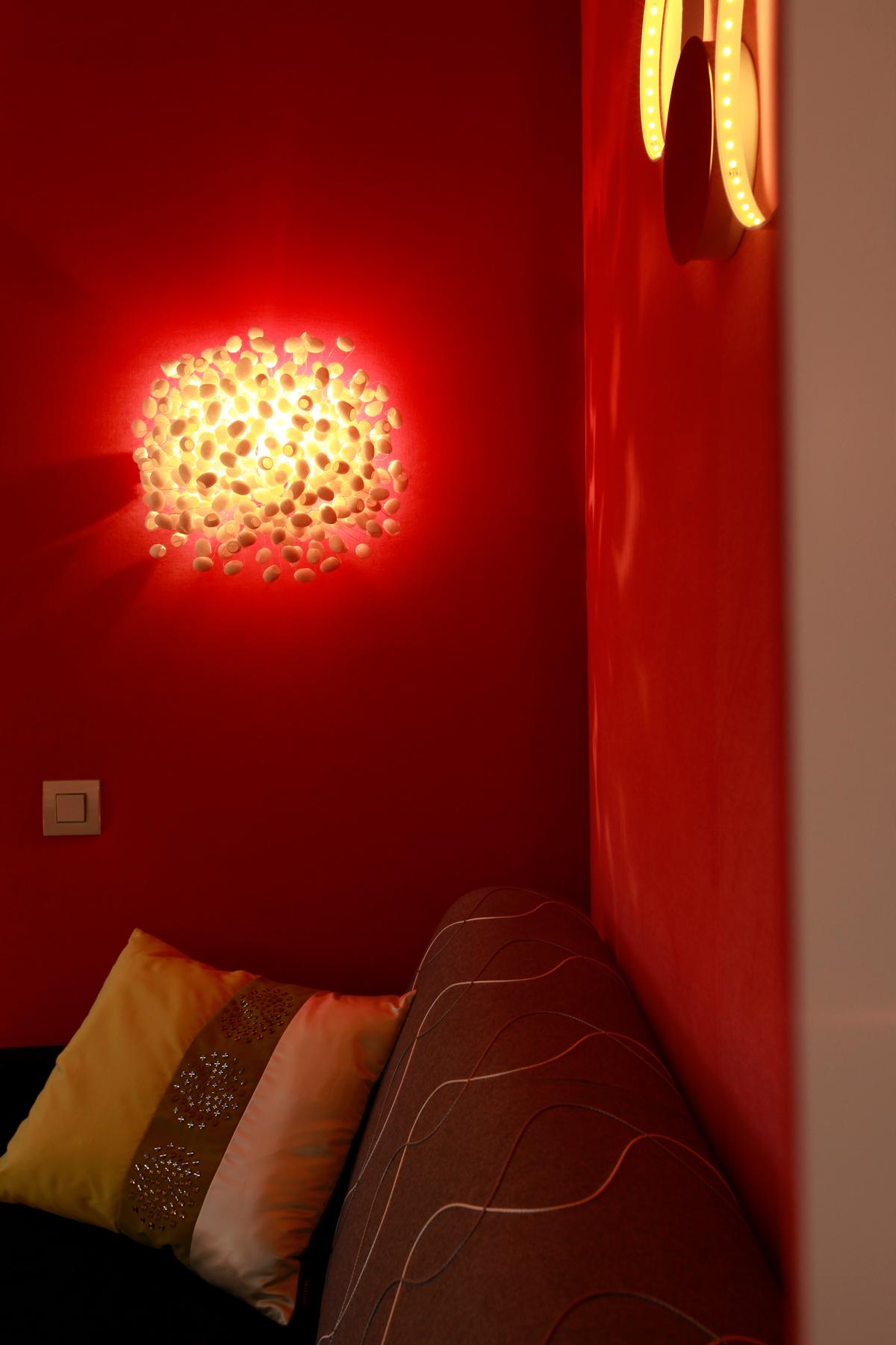 Thai Chrysalis Wall by Ango - Handcrafted Silk Cocoon Wall Light For Sale