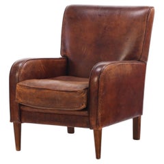 A.I.C. Classic Leather Club Chair, C. 1960.