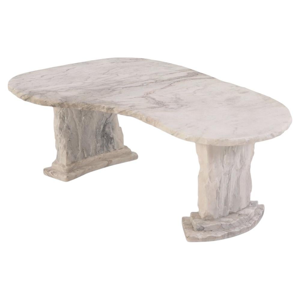 French Three-Part Marble "Iceberg" Coffee Table, C. 1960 For Sale