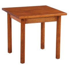 French Brutalist Style Oak Table, C. 1960