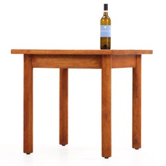 French Brutalist Style Oak Table, C. 1960