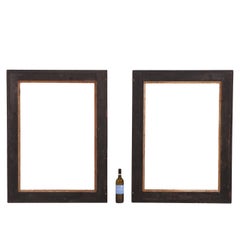 Pair of Italian Ebonized Frames in the Dutch Style, C. 1940