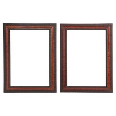 Pair of Italian Ebonized Frames in the Dutch Style, C. 1940