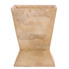 Parchment Covered Waste Basket in the manner of Jean-Michel Frank