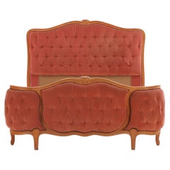 Lit double de style « corbeille » français, vers 1945