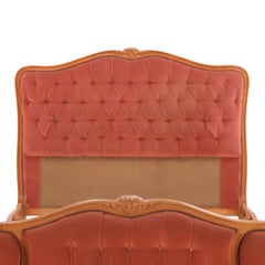 Lit double de style « corbeille » français, vers 1945