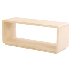 Table basse ou banc contemporain en parchemin