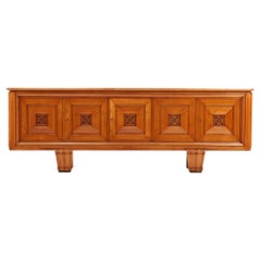 An Important French Art Deco Cherrywood Sideboard / Enfilade, C. 1940.