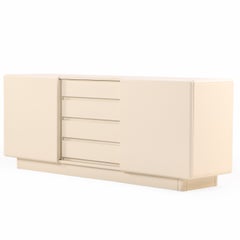 A Mid-Century Modern Cream Lacquered Sideboard, C 1960.
