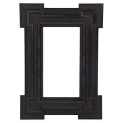 Italian Ebonized Wood Ripple Frame, C. 1860.
