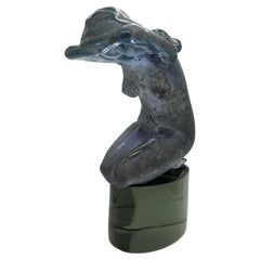 Loredano Rosin Acidato Alessandrite Glass Of A Female Figure, 1960s