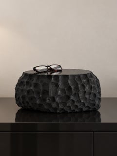 Black Cast Stone Vide Poche by Alentes Atelier, Greece