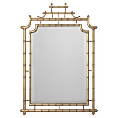 Chinese Style Wood Mirror