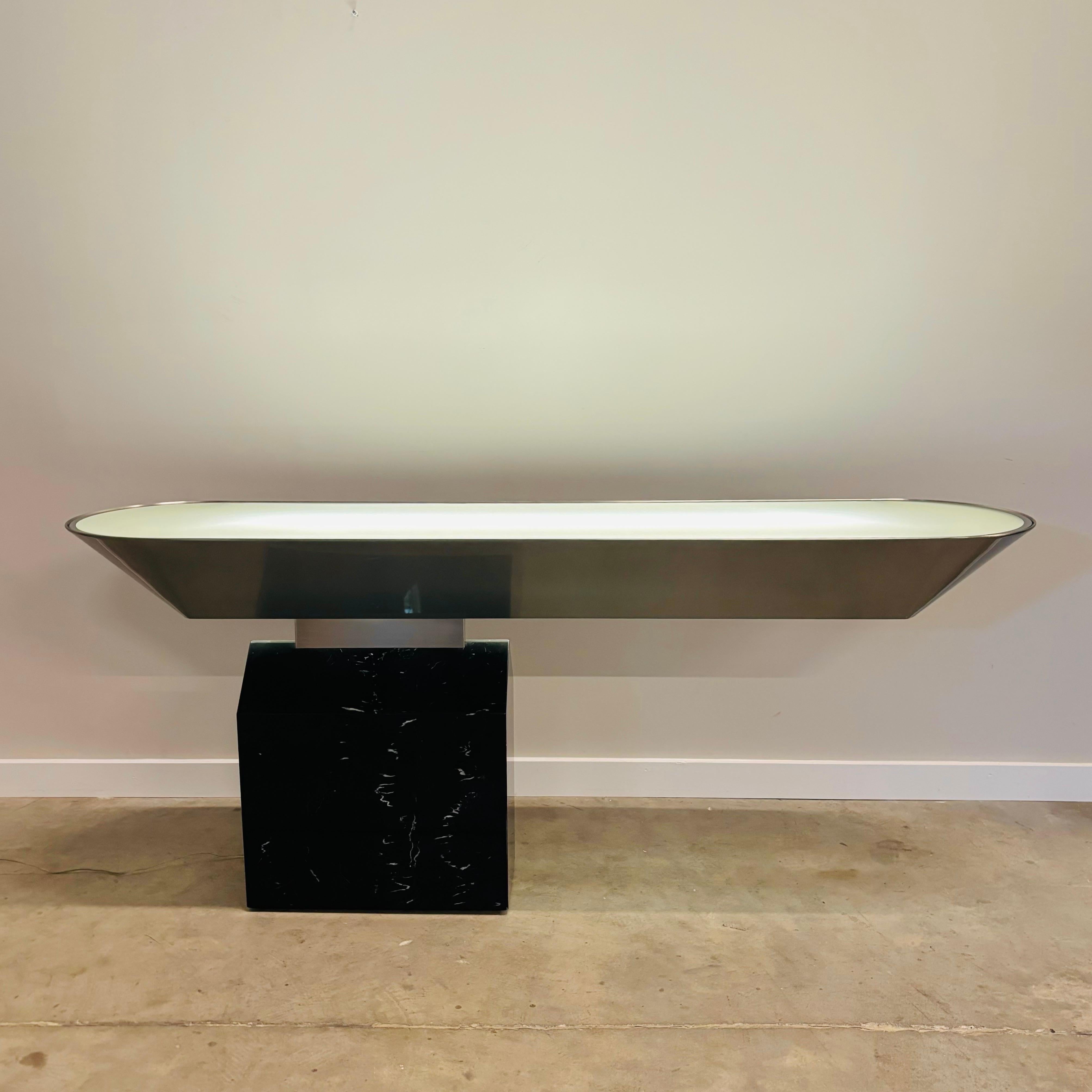 Table lumineuse Off Beam Console de J Wade Beam, 1985 en vente 1