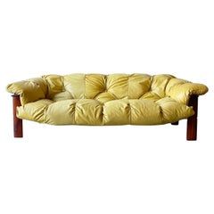 Percival Lafer Brazilian Modern Sofa and Ottoman