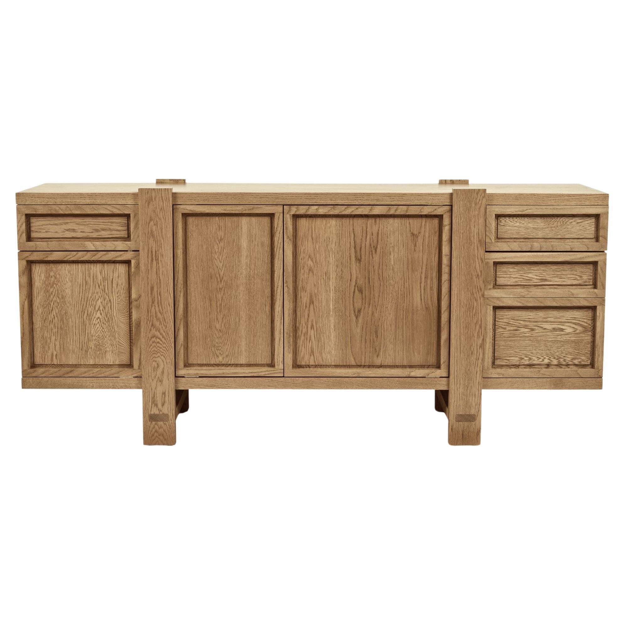 Lake Sideboard, in Summer Aged White Oak, by August Abode