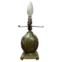 Marionette Art Deco Bronze Table Lamp Circa 1920 Italy